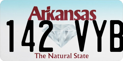 AR license plate 142VYB