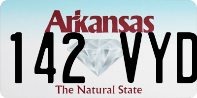 AR license plate 142VYD
