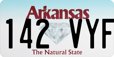 AR license plate 142VYF