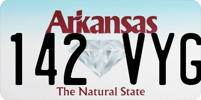AR license plate 142VYG