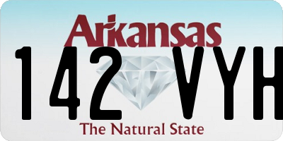 AR license plate 142VYH