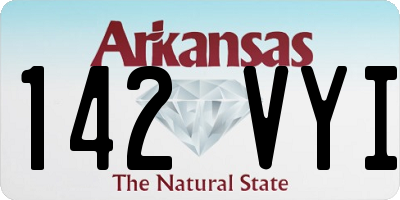 AR license plate 142VYI