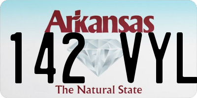 AR license plate 142VYL