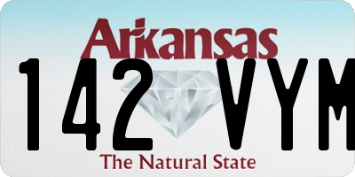 AR license plate 142VYM