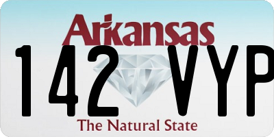 AR license plate 142VYP
