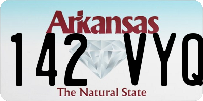 AR license plate 142VYQ