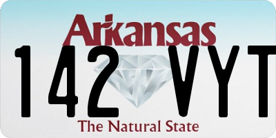 AR license plate 142VYT