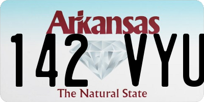 AR license plate 142VYU