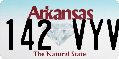 AR license plate 142VYV