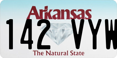 AR license plate 142VYW