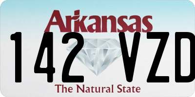 AR license plate 142VZD