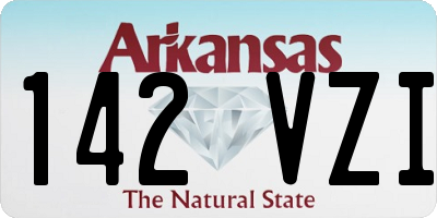 AR license plate 142VZI