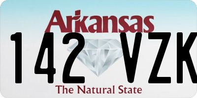 AR license plate 142VZK