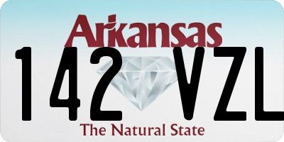 AR license plate 142VZL