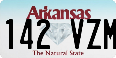AR license plate 142VZM