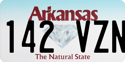 AR license plate 142VZN