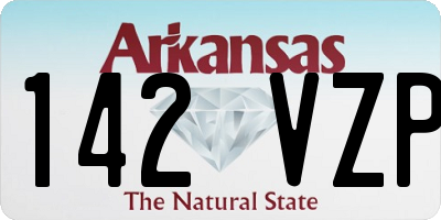 AR license plate 142VZP
