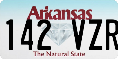 AR license plate 142VZR
