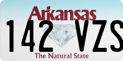 AR license plate 142VZS