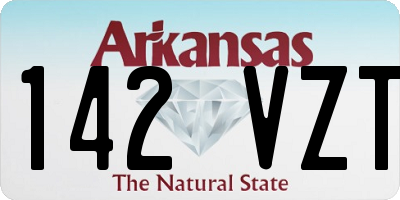 AR license plate 142VZT
