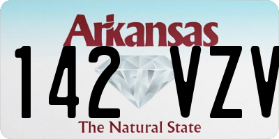 AR license plate 142VZV