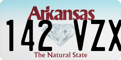 AR license plate 142VZX