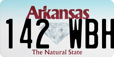 AR license plate 142WBH
