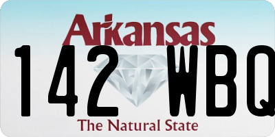 AR license plate 142WBQ