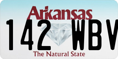 AR license plate 142WBV