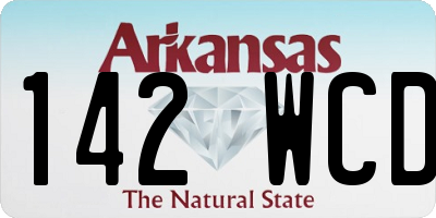 AR license plate 142WCD