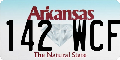 AR license plate 142WCF