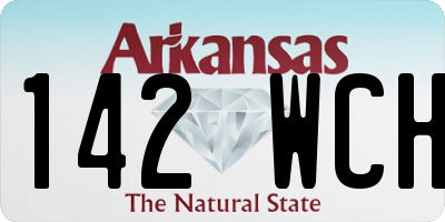 AR license plate 142WCH