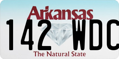 AR license plate 142WDC