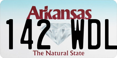 AR license plate 142WDL
