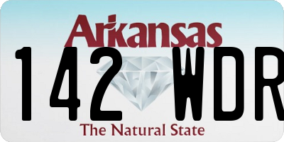AR license plate 142WDR