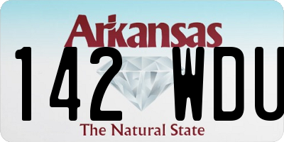 AR license plate 142WDU
