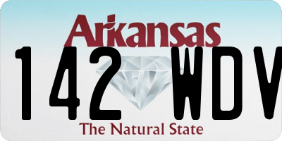 AR license plate 142WDV