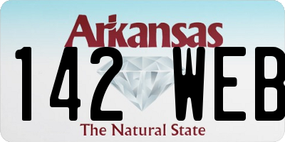 AR license plate 142WEB