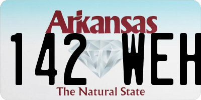 AR license plate 142WEH