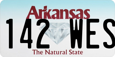 AR license plate 142WES