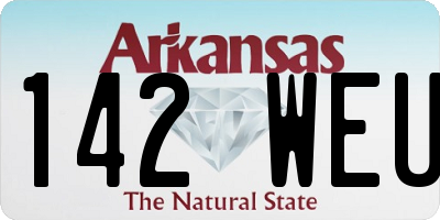 AR license plate 142WEU