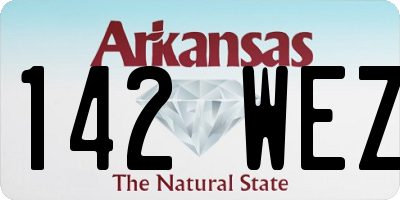 AR license plate 142WEZ