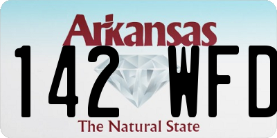 AR license plate 142WFD