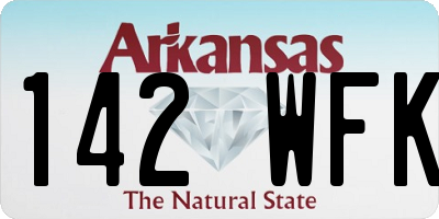 AR license plate 142WFK
