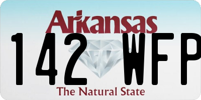 AR license plate 142WFP