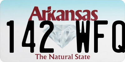 AR license plate 142WFQ