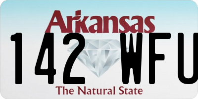 AR license plate 142WFU