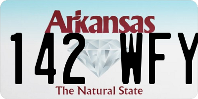 AR license plate 142WFY