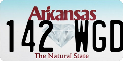 AR license plate 142WGD