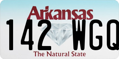 AR license plate 142WGQ